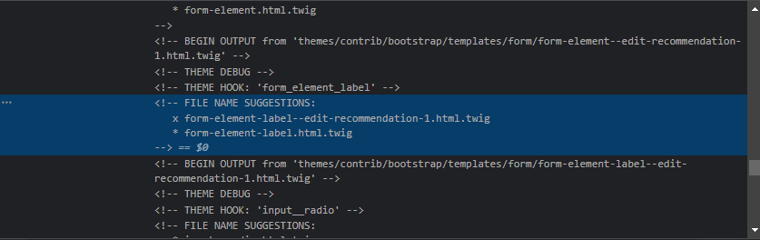 After adding the above code, you can check on inspect element and see the theme file suggestion as shown in the screenshot below.  